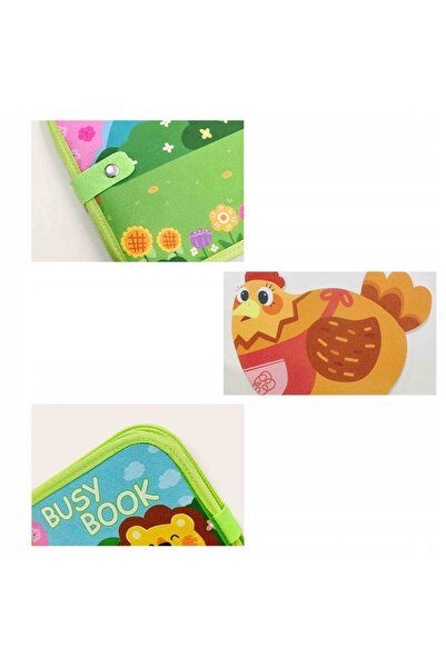 NO BRAND Carte senzorială Montessori - jucărie educativă tip tablă