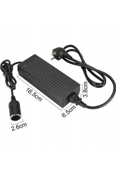 NO BRAND Adaptor convertor de alimentare 230V la 12V, priză brichetă auto, 120W