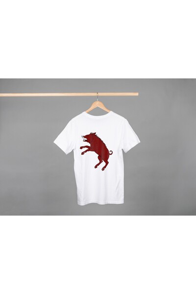 Noname Tricou Unisex Bumbac Premium Casual " Porc mistret maro " Inscriptie