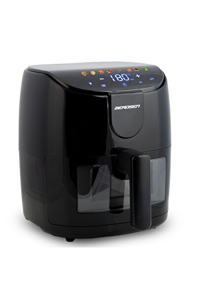 NO BRAND Friteuză cu aer cald fără ulei, 4L, Berdsen, 1500W, cu fereastră
