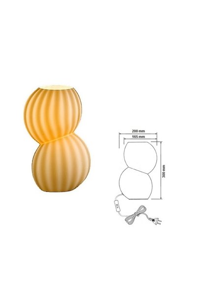 NO BRAND Lampă de masă Oviedo Gri Latte Design Sanneli