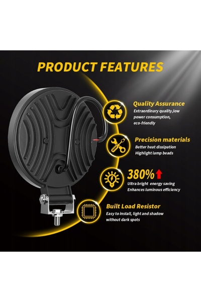 NO BRAND Proiector de lucru LED 99W 9-30V 2500Lm, Proiector halogen, Proiecto...