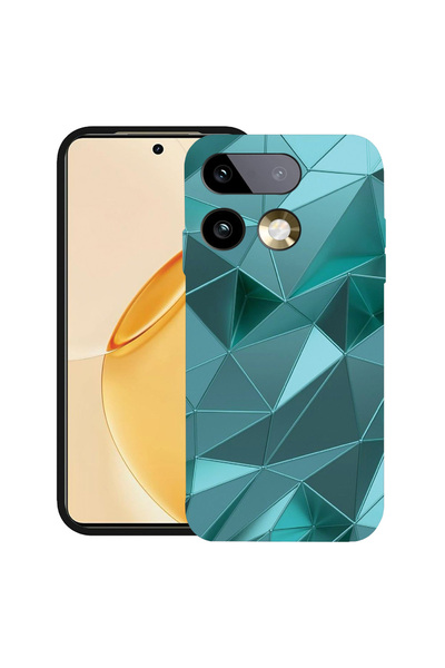 bestcase ®   Θήκη TPU Υπέρλεπτη Husa για Realme 16 Pro 5G, Πράσινο Μωσαϊκό, 3...