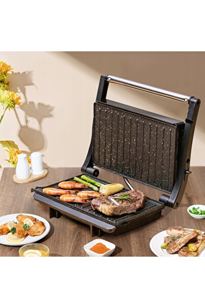 NO BRAND Aigostar York Pro 1000W Aparat de făcut panini și grill 3-în-1