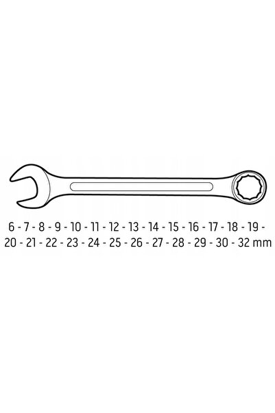 NO BRAND Neo Chei fixe cu cap plat 6-32 mm, Set de 26 de piese 09-754