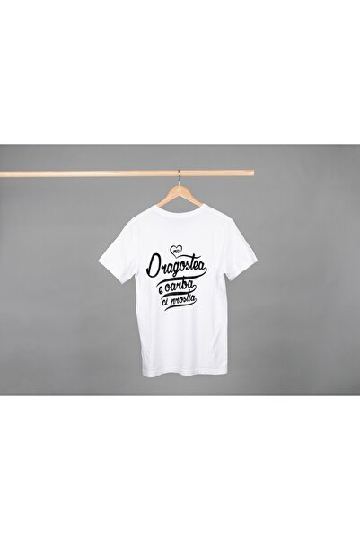 Noname Tricou Unisex Bumbac Premium Casual " Nu dragostea e oarba, ci prostia...