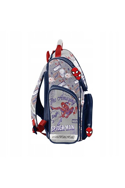 NO BRAND Rucsac școlar Paso Spider-Man albastru 17L