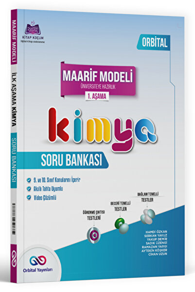 Orbital Yayınları 2028 Model Orbital TYT Kimya Maarif Model 1. Aşama Soru Ban...