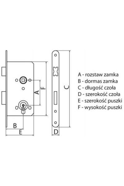 NO BRAND Kfv 115-1/2 78/55/18/8 WC Inox Încuietoare Universală