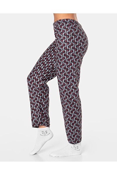 NO BRAND Pijamale groase și călduroase de damă, din fleece și blană, tricou, ...