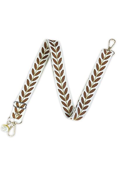 Generic Adjustable Phone Lanyard Strap with Leaf Pattern, Gold Hardware and P...