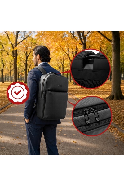 NO BRAND Rucsac Bange pentru laptop de până la 15.6 inch 81433 20-40 L Gri