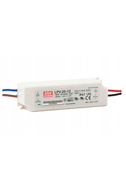 NO BRAND Mean Well LPV-20-12 20W 12V 1.67A Sursă de alimentare LED IP67
