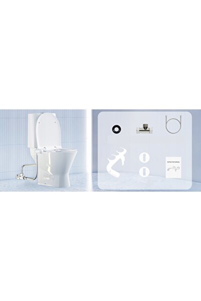 NO BRAND Atașament bideu pentru scaunul de toaletă, set duze bideu inteligent WC