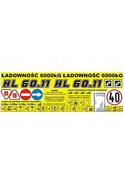 NO BRAND Autocolante pentru remorcă Hl 60.11 Litere negre 44X130Cm