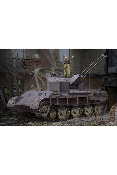 NO BRAND Hobby Boss 84535 Tanc cu tun autopropulsat Plot Flakpanzer V Kit de ...
