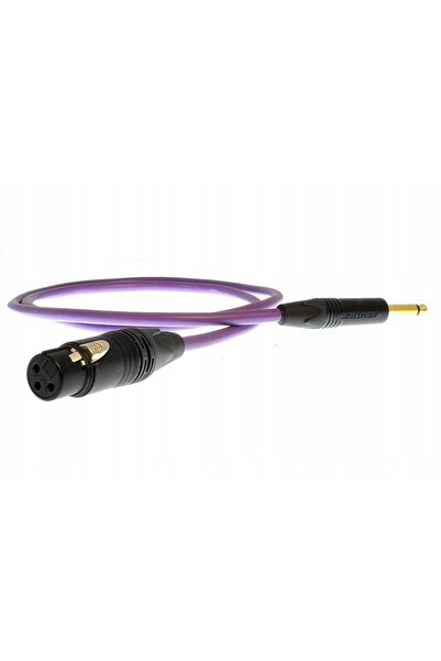 NO BRAND Cablu XLR Mufă - Jack 6,3mm Mufă Mono Melodica Mdjx05 Purple Rain 0,5m