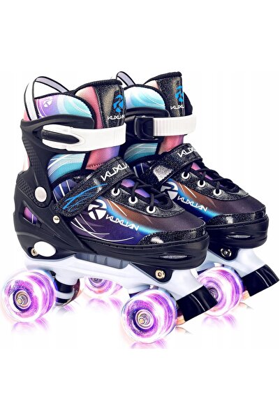 NO BRAND Skateboard clasic, reglabil în 4 mărimi, pentru copii, cu roți lumin...