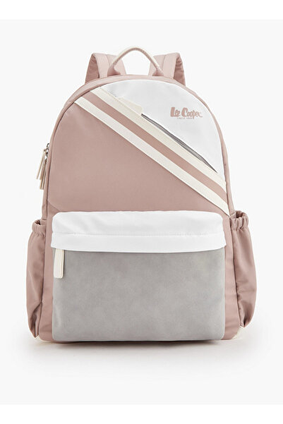 Lee Cooper Logo Print Backpack with Adjustable Shoulder Straps