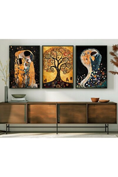 NO BRAND Set de 3 postere decorative 30×40 cm, decor de perete abstract