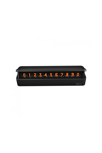 OEM Suport numar telefon retractabil parcare auto, mecanism retractabil, Negru