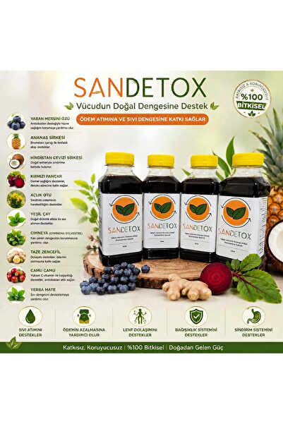 Hay Şifa Hayşifa Sandetox Yaban Mersinli Ananas Sirkeli Konsantre İçecek