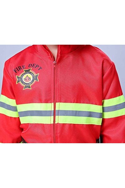 NO BRAND Costum de pompier Uniformă Pompier Foc Costum de pompier 128 / 134