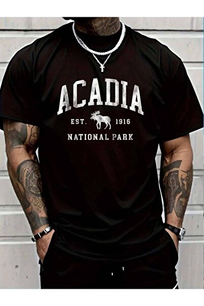 799 100% Cotton Retro Acadia National Park Maine Est 1916 Mens Womens Hiking ...