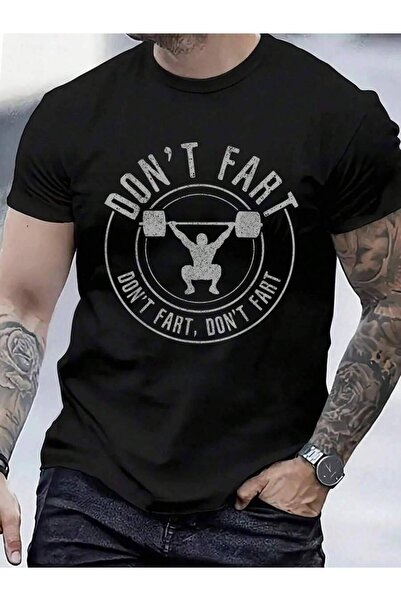 799 100% Cotton Bodybuilding Weightlifting Power Lifting Don't Fart Funny T-S...
