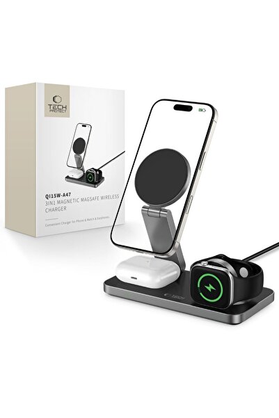 Tech-Protect Încărcător magnetic Qi15W-A47 pentru Magsafe iPhone 12 13 14 15