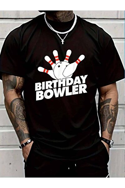 799 100% Cotton Bowler Party Birthday Bowling T-Shirt Men's Women's Vintage S...