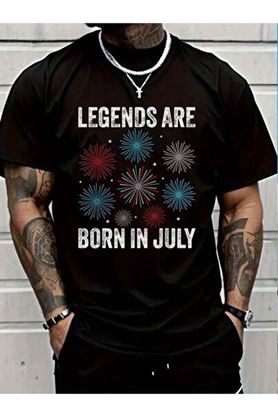 01THEONE تي شيرت نسائي من القطن بنسبة 100% بتصميم كلاسيكي 4th Of Legends Are ...