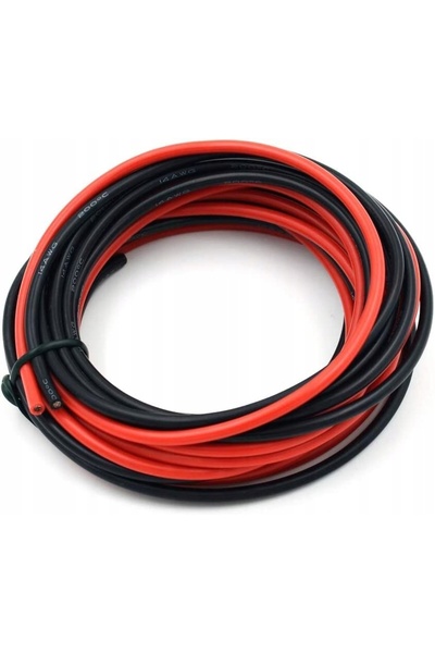 NO BRAND Sârmă de silicon 14AWG |   5m flexibil, rezistență la temperaturi ri...