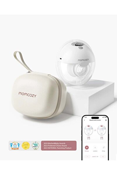 Momcozy Αντλία θηλασμού M5 Γκρι, hands-free, ελεγχόμενη μέσω εφαρμογής