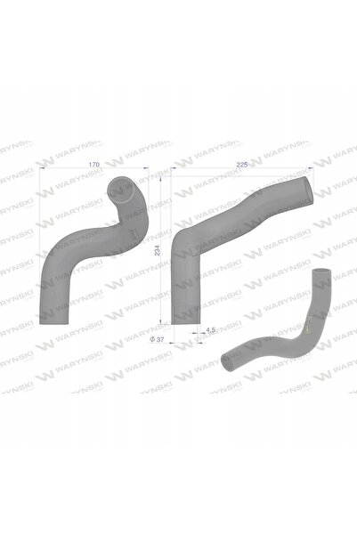 NO BRAND Furtun radiator David Brown 990 / 1210 225X234X37Mm K926603 Waryński