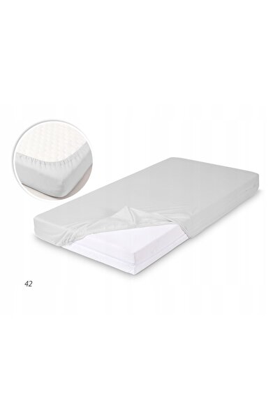 NO BRAND Cearșaf cu elastic din bambus 120x60 albastru