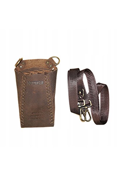 NO BRAND Husă de coafură din piele cu curea 21.5 X 9.5CM