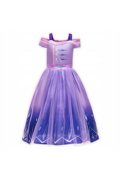 NO BRAND Rochie Costum Elsa Frozen pentru Bal, Carnaval 128 134