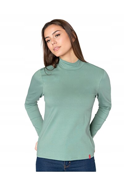 NO BRAND Pulover elegant slim de damă, guler semi-înalt, clasic, uni 8111-12 ...