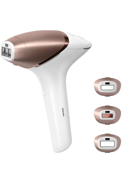 Philips Lumea BRI955/00 IPL Epilator, 450,000 Flashes, 3 Attachments, White/Gold