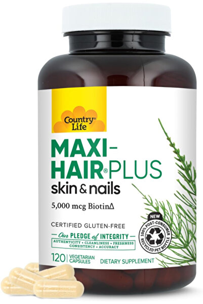 COUNTRY LIFE Maxi Hair Plus Capsules 120 Capsules