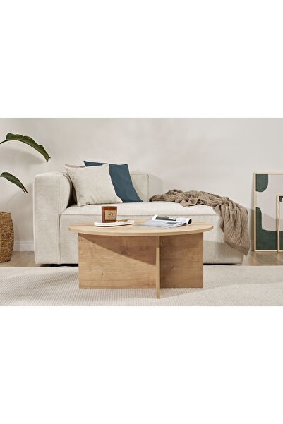 Rani Mobilya Rani Home Orta Sehpa Safir Meşe 90 Cm AB-5391