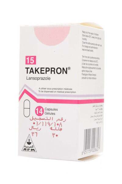Generic Brand Takepron Acid Reflux Capsules, 15Mg, 14S