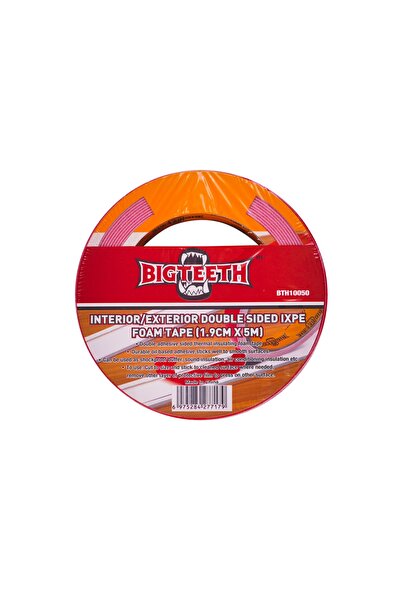 BIG TEETH Interior/Exterior Double Sided IXPE Foam Tape 1.9cmx5m