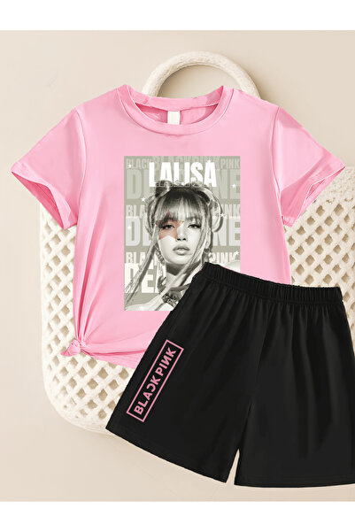 MAGORS Lisa from Blackpink K-Pop Printed Cotton Short Sleeve Children's Tshir...