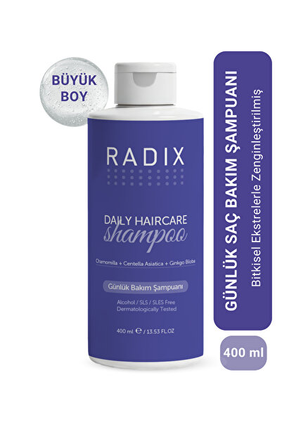 Radix Tüm Saç Tipleri Için Tuzsuz Günlük Bakım Şampuanı 400 ML