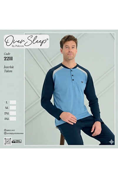 Over Sleep by Poleren Erkek Pijama Takımı