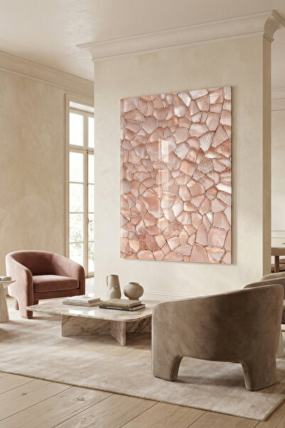 ARTAGE Decor de perete din sticlă (NEDISPĂRĂBIL) - Produs decorativ pentru bi...