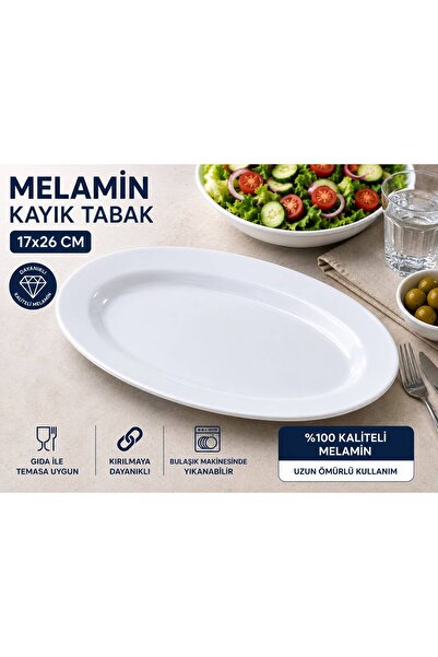 BİZ ZÜCCACİYE Melamine Kayık Plate 17X26 cm