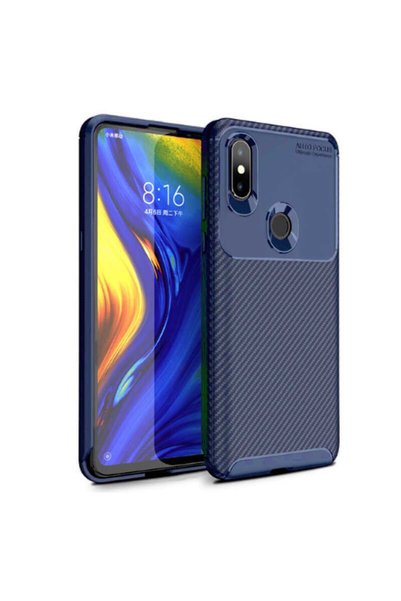 Ummeslem حافظة لهاتف Xiaomi Mi Mix 3 بتصميم كربوني غطاء زنجي